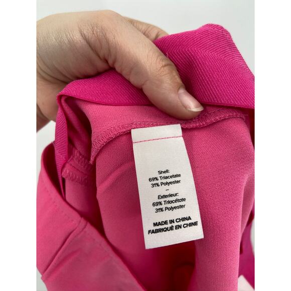 Cinq A Sept Brianne Slim Fit Trousers Hot Pink Size 10 - Picture 6 of 6